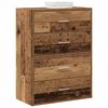 vidaXL Schr&auml;nke mit 2 Schubladen 2Stk. Altholz-Optik 60x31x40cm