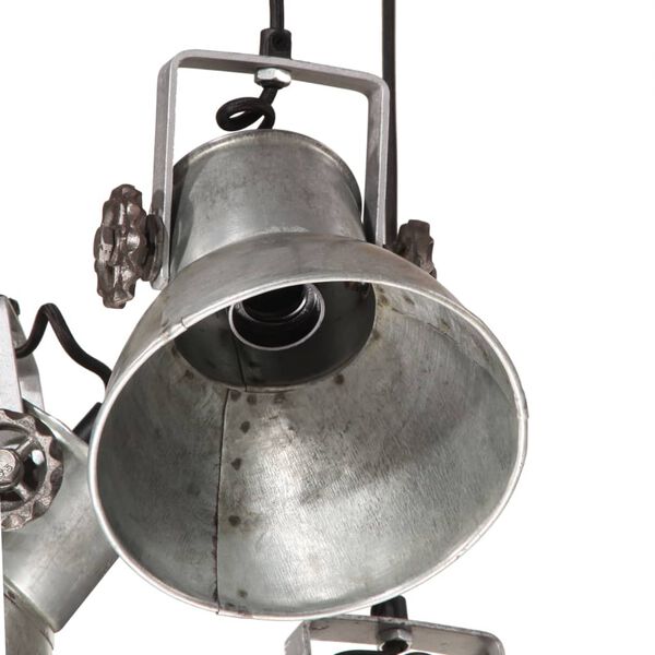 vidaXL H&auml;ngelampe 25 W Vintage-Silbern 30x30x100 cm E27
