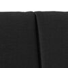 vidaXL Gepolstertes Kopfteil Schwarz 150 cm Massives Kiefernholz