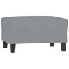 vidaXL Fu&szlig;hocker Hellgrau 70x55x41 cm Stoff