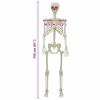 vidaXL Halloween Skelett Wei&szlig; 155 x 38,5 cm Polypropylen