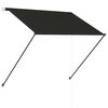 vidaXL Einziehbare Markise mit LED 100&times;150 cm Anthrazit