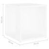 vidaXL Beistelltisch Wei&szlig; 33x33x34,5 cm Holzwerkstoff