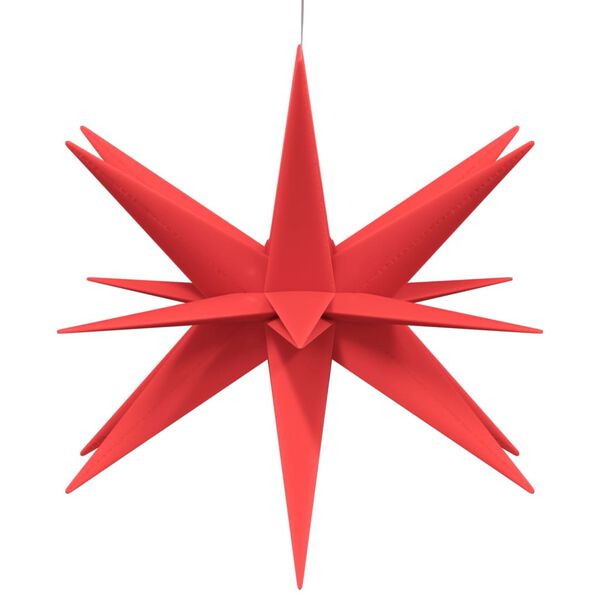 vidaXL LED-Weihnachtssterne 3 Stk. Faltbar Rot 43 cm