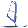 vidaXL Aufblasbares SUP-Board mit Segel Set Blau und Wei&szlig;