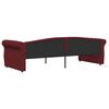 vidaXL Tagesbett mit Matratze USB Weinrot Stoff 90x200 cm