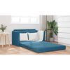vidaXL Schlafsofa 110cm Blau Samt