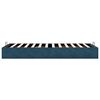 vidaXL Ottoman-Bett ohne Matratze Dunkelblau 90x200 cm Samt