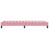 vidaXL Bettgestell ohne Matratze Rosa 100x220 cm Samt