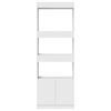 vidaXL Highboard Wei&szlig; 63x33x180 cm Holzwerkstoff