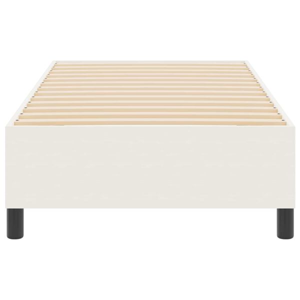 vidaXL Plattformbettgestell Creme 100 x 200 cm Stoff