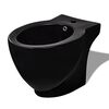 Standbidet Stand-Bidet Bodenstehend Bidet Keramik schwarz