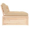 vidaXL Mittelsofa 120x80 cm Massivholz Kiefer