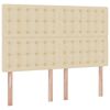 vidaXL Aufbewahrungsbett mit Matratze Creme 140 x 200 cm Polyester