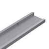 vidaXL Bilderleisten 2 Stk. Grau 80x9x3 cm MDF