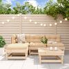 vidaXL 5-tlg. Garten-Lounge-Set mit Kissen Massivholz