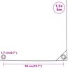 vidaXL Abdeckplane Anthrazit 1,5x6 m 650 g/m&sup2;