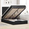 vidaXL Ottoman-Bett mit Matratzen Schwarz 120x190 cm Samt