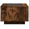 vidaXL LED-Couchtisch R&auml;uchereiche 60x60x40 cm Holzwerkstoff