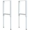 vidaXL Werkbank 100x60x(71,5-98) cm Massivholz Buche Rechteckig