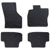 vidaXL Autofu&szlig;matte 4-tlg. Schwarz geeignet f&uuml;r Audi A3 2012-2020 Gummi