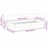 vidaXL Eckbettgestell Dunkelgr&uuml;n 90 cm x 200 cm Stoff und Sperrholz