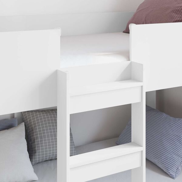 vidaXL Etagenbett f&uuml;r Kinder Wei&szlig; 100 x 200 cm Holzwerkstoff