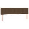 vidaXL Boxspringbett mit Matratze & LED Dunkelbraun 120x190 cm Stoff