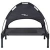 vidaXL Hundebett Schwarz 62 x 48 x 61 cm Stahl