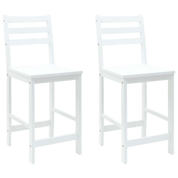 vidaXL Esszimmerst&uuml;hle 2 pcs Wei&szlig; 40 x 47,5 x 99,5 cm