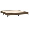vidaXL Bettgestell ohne Matratze Dunkelbraun 160x200 cm Stoff