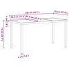 vidaXL Garten Essgruppe mit Kissen 5 pcs Braun Poly Rattan
