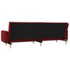 vidaXL Schlafsofa 2-Sitzer mit 2 Kissen Weinrot Stoff