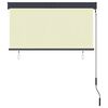 vidaXL Au&szlig;enrollo 120 x 250 cm Cremewei&szlig;