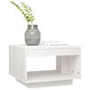 vidaXL Couchtisch Wei&szlig; 50x50x33,5 cm Massivholz Kiefer