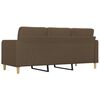 vidaXL 3-Sitzer-Sofa Braun 180 cm Stoff