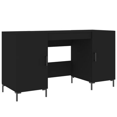 vidaXL Schreibtisch Schwarz 140x50x75 cm Holzwerkstoff