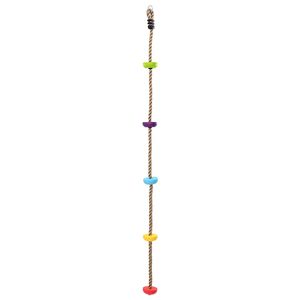 vidaXL Kletterseil Mehrfarbig 10,5 x 10,5 x 201 cm Polyester