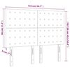 vidaXL Kopfteil Dunkelblau 144x5x118/128 cm Samt
