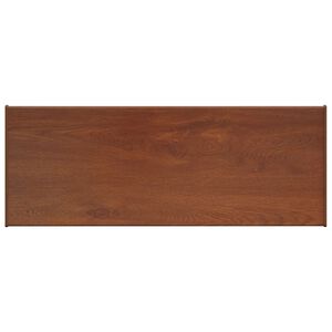 vidaXL Fensterbank Braunes Holz 60 x 35 x 4,5 cm PVC