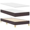 vidaXL Boxspringbett mit Matratze Dunkelbraun 90 x 190 cm Stoff