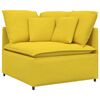 vidaXL Modulares Sofa Eckmodul mit Kissen Hellgelb 100 cm