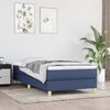 vidaXL Boxspringbettgestell Blau 90x190 cm Stoff