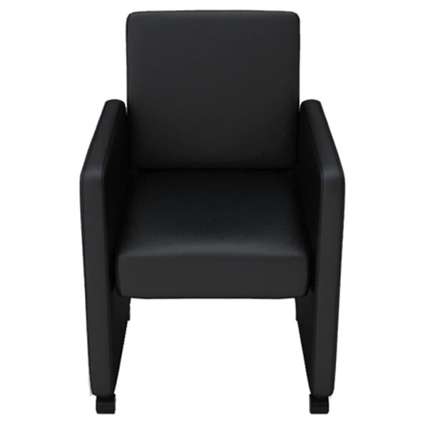 vidaXL Esszimmerst&uuml;hle 6 Stk. Schwarz Kunstleder