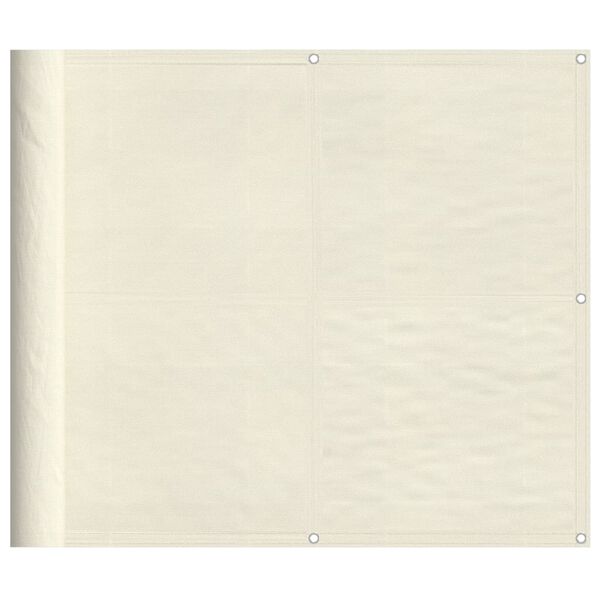 vidaXL Balkon-Sichtschutz Creme 90x700 cm 100 % Polyester-Oxford