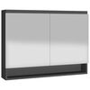vidaXL Spiegelschrank f&uuml;rs Bad 80x15x60 cm MDF Anthrazit