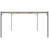 vidaXL Pavillon Beige 4x4 m 180 g/m&sup2; Stoff und Stahl