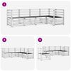 vidaXL Sofagarnituren 5 pcs Natur Massivholz Akazie