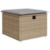 vidaXL Gartensofa-set mit Kissen mit Speicher 6 pcs Poly Rattan