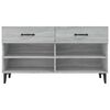 vidaXL Schuhschrank Grau Sonoma 102x35x55 cm Holzwerkstoff
